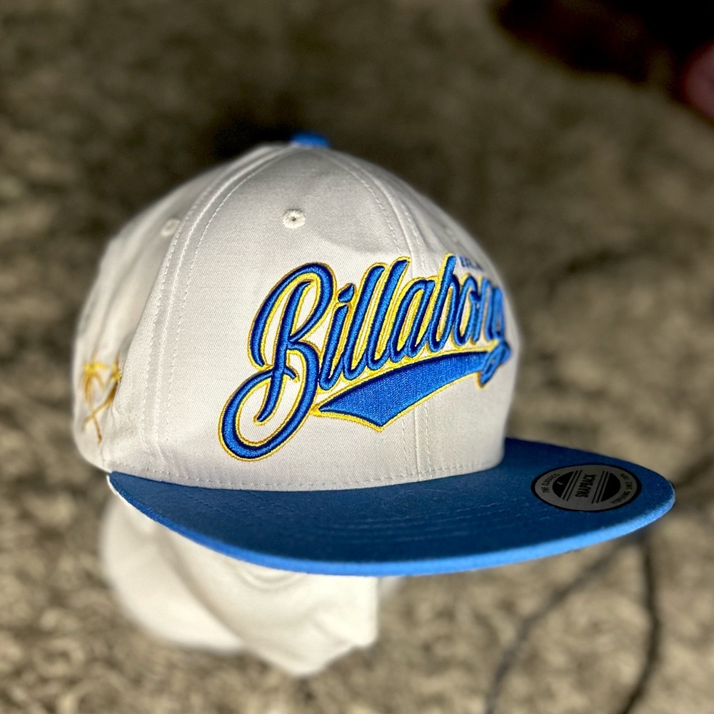 Billabong White and Blue Snapback